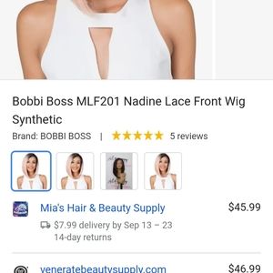Bobby boss mlf201 Nadine tt6\56 gorgeous lace front brand new never worn wig